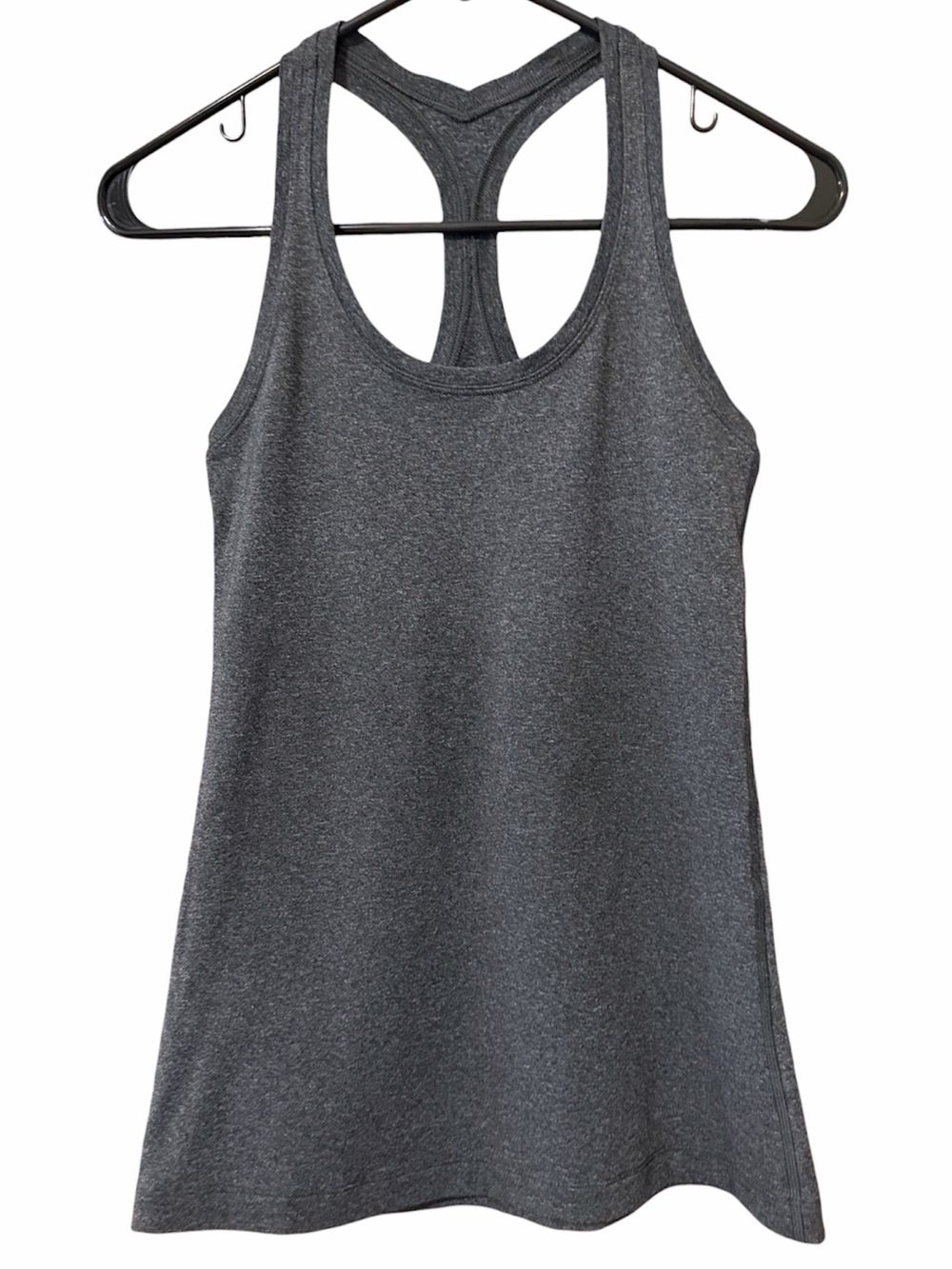 Lululemon Cool Racerback II - Heathered Black - Luon Yoga Tank Activewear